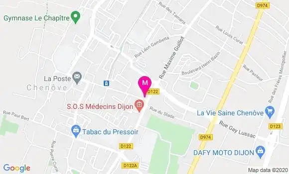 Localisation Dr Eric Combret