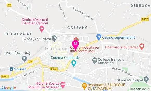 Localisation Dr Michel Noat