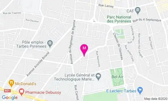 Localisation Dr Caroline Dautezac
