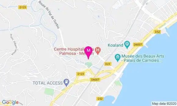 Localisation Dr Gregory Frin
