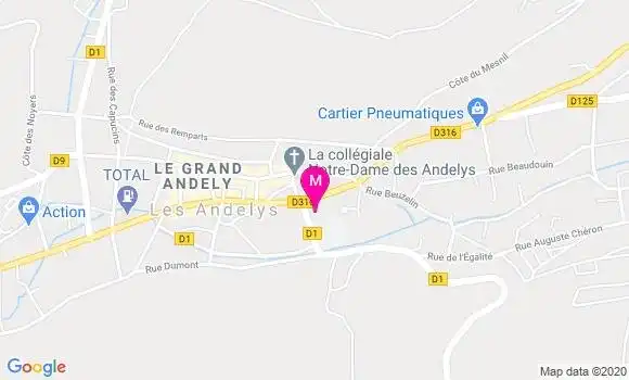 Localisation Dr Vanessa Bureaux