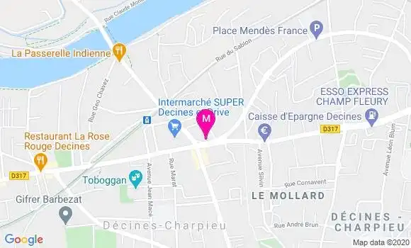 Localisation Dr Christele Simon