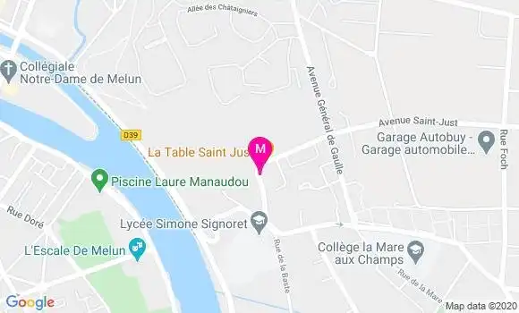 Localisation Dr Odile Faucheux
