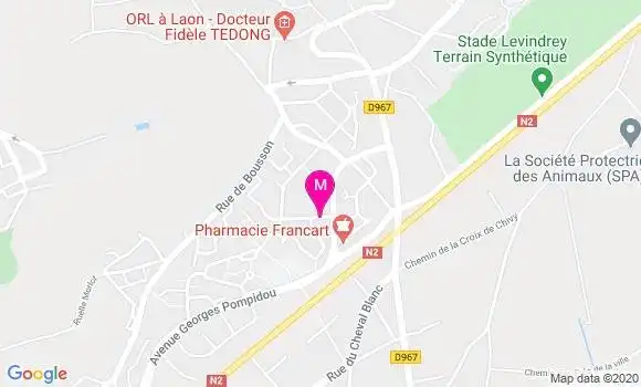 Localisation Dr Alexia Voumbi Mby