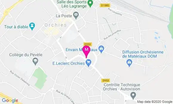 Localisation Dr Philippe Orgaert
