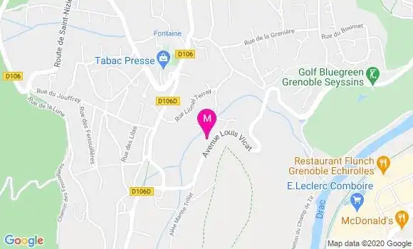 Localisation Dr Juliette Bourbon Menard