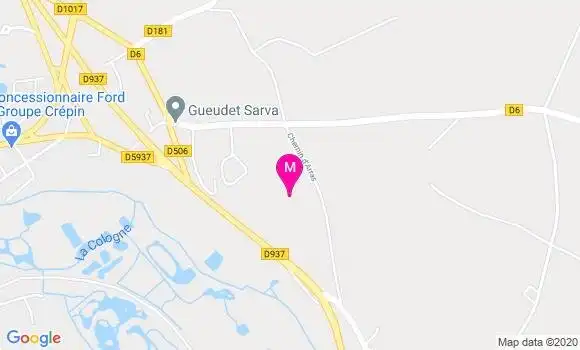 Localisation Dr Fanny Vandamme