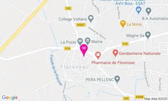 Localisation Dr Cecile Allioux