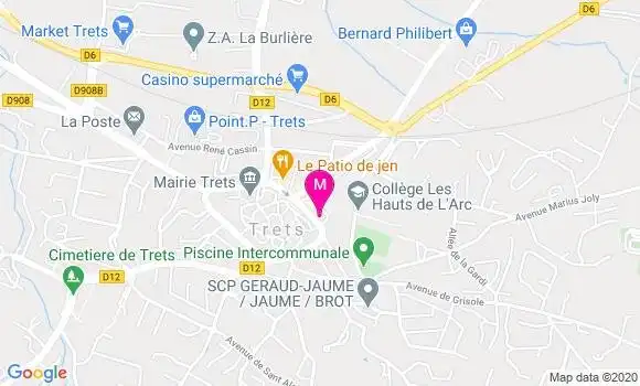 Localisation Dr Caroline Cornet