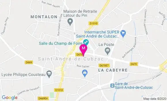 Localisation Dr Antoine De Bony