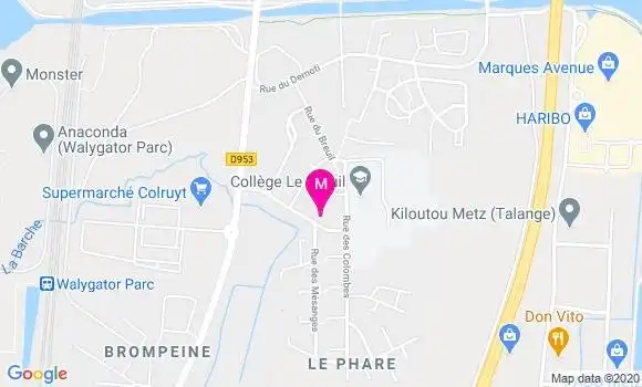 Localisation Dr Veronique Milbach Thill