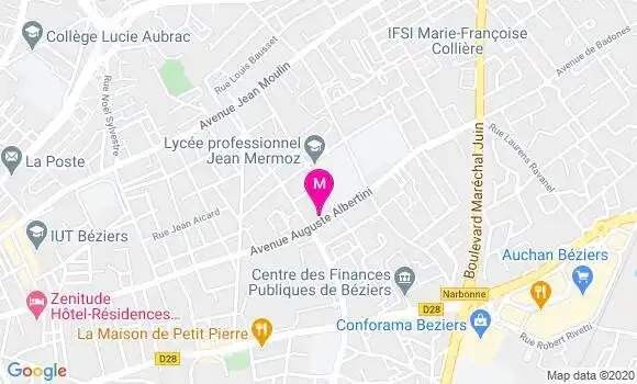 Localisation Dr Isabelle Marc