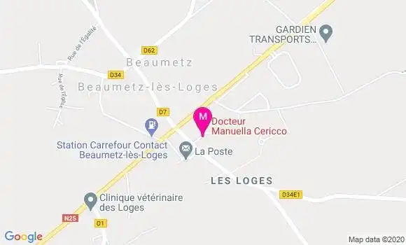Localisation Dr Manuella Cericco