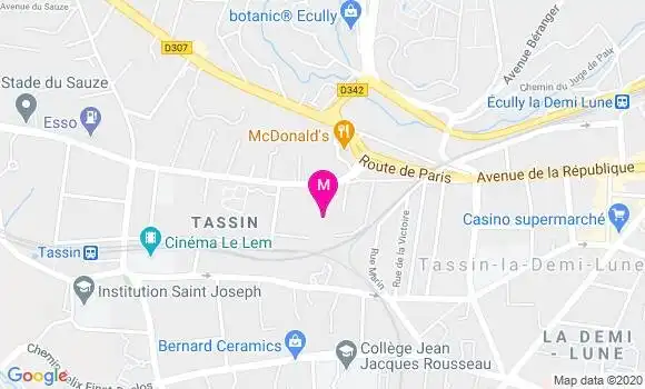 Localisation Dr Carole Cavee Bouchon