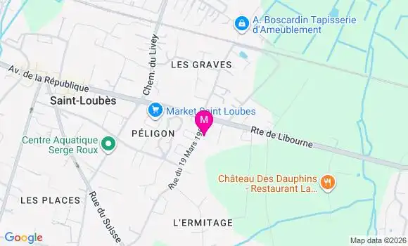 Localisation Dr Delphine Chadouteau