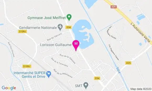 Localisation Dr Mathieu Lefeuve