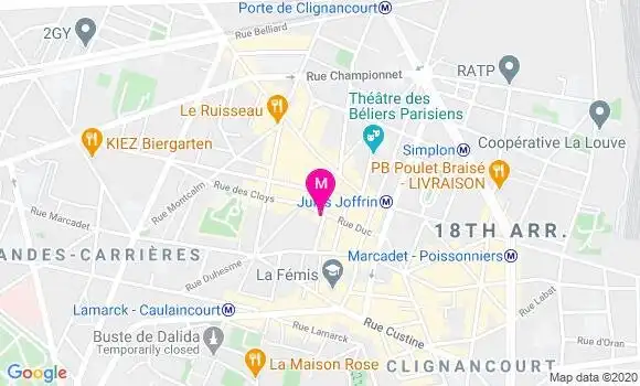 Localisation Dr Marjorie Sroussi