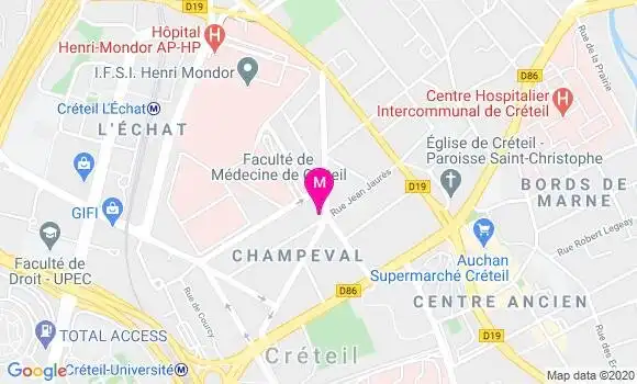 Localisation Dr Philippe Lang