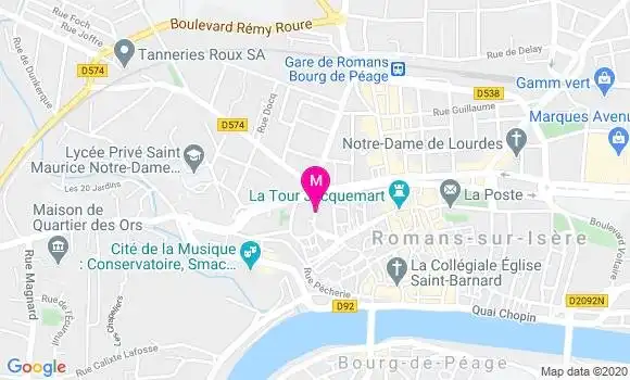 Localisation Dr Fanny Toquebeuf