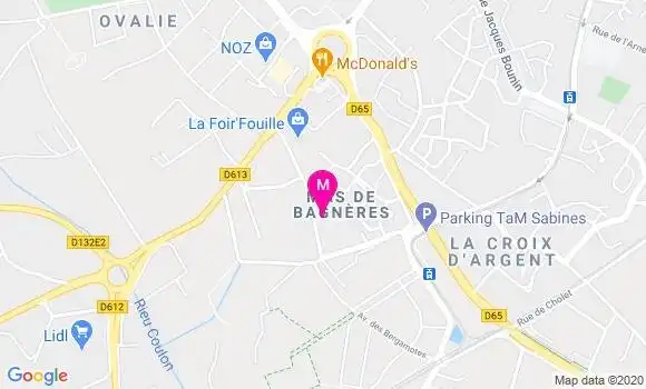 Localisation Dr Emilie Carme