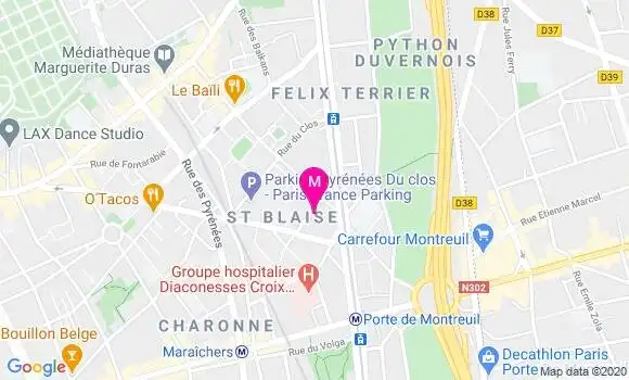 Localisation Dr Milena Wehenkel
