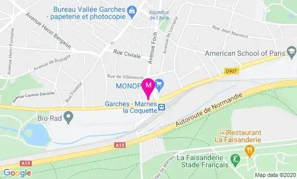 Localisation Dr Caroline Laurent Coriat