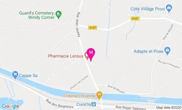 Localisation Dr Geoffrey Moyniez