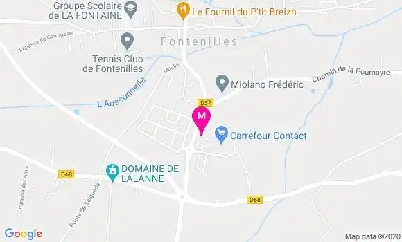 Localisation Dr Marie Piffaut