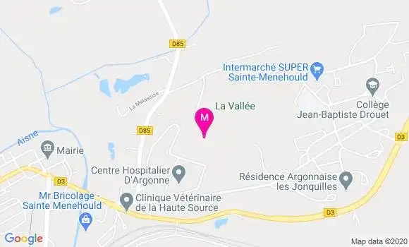 Localisation Dr Mathias Guinot