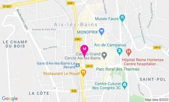 Localisation Dr Christophe Boursier