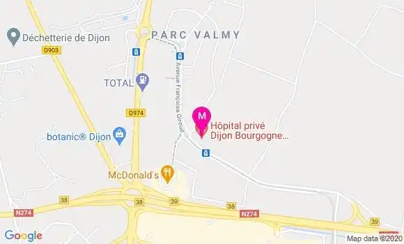Localisation Dr Stephanie Sordet