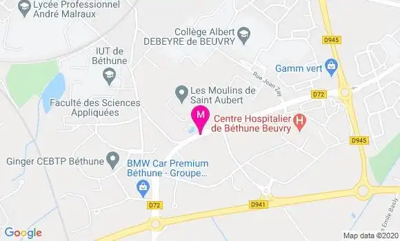 Localisation Dr Kahina Bouharati Moussa