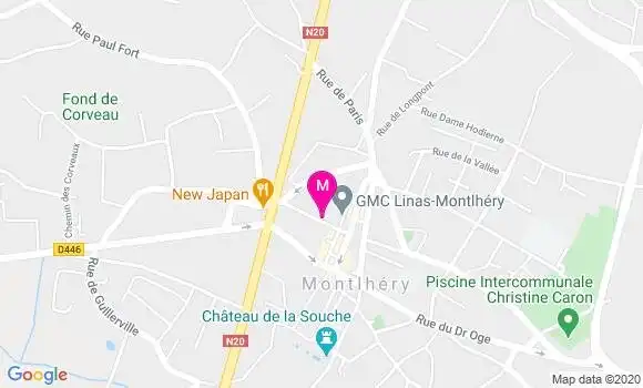 Localisation Dr Odile Wandji
