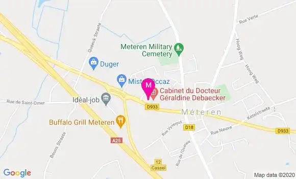 Localisation Dr Geraldine Debaecker