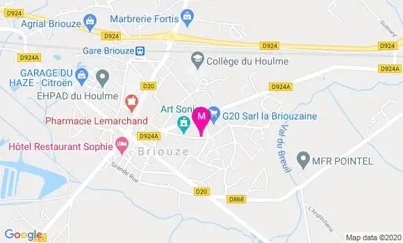 Localisation Dr Marie Hayes