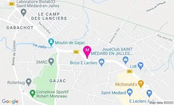 Localisation Dr Valerie Labat Debelleix