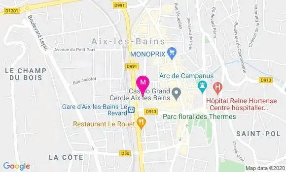 Localisation Dr Sabine Kouprianoff