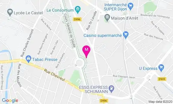 Localisation Dr Stephanie Thiebaut