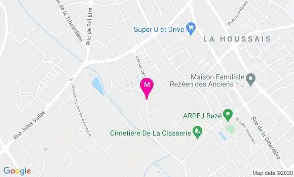 Localisation Dr Isabelle Prevot