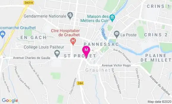 Localisation Dr Claire Escanes