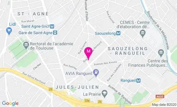 Localisation Dr Jean Lacoste