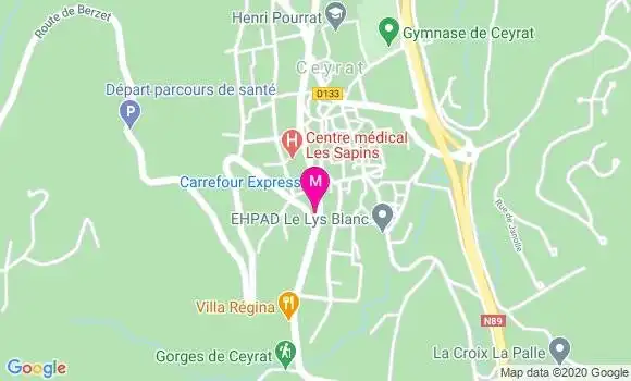 Localisation Dr Julie Vaure Chiffre