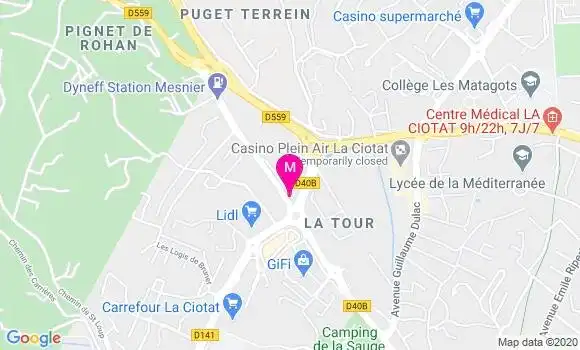Localisation Dr Angelina Pieraccini