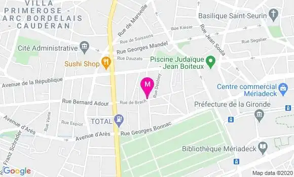 Localisation Dr Odile Fricain