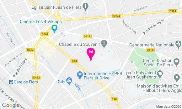 Localisation Dr Gilles Saucier