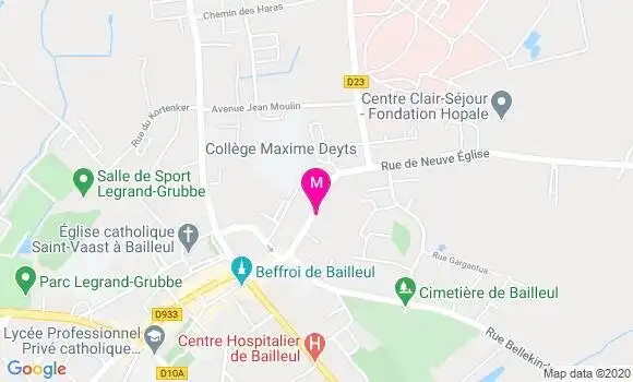 Localisation Dr Jean Max Ecoeur