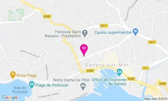 Localisation Dr Serge Aim