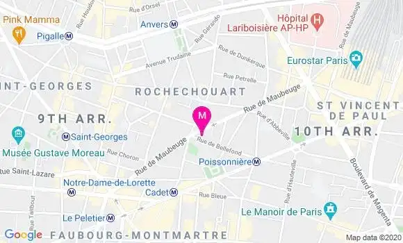 Localisation Dr Benedicte Lafarge Bart