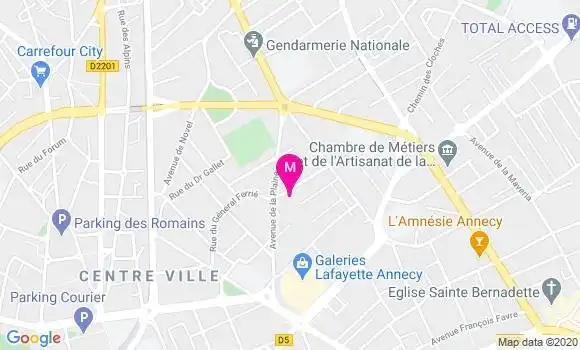 Localisation Dr Angela Doia