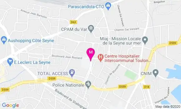 Localisation Dr Rabah Bourrich